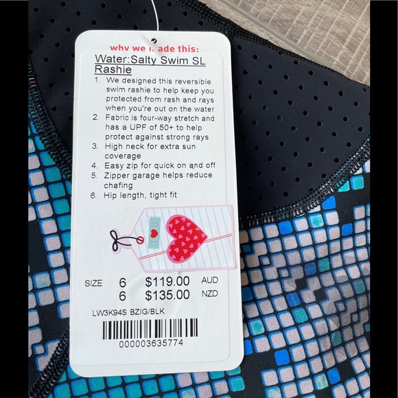 Lululemon Salty Swim Sleeveless Rashie - Picture 2 of 3